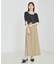 ショートパンツ付きスリットロングスカート