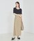 ショートパンツ付きスリットロングスカート