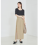 ショートパンツ付きスリットロングスカート