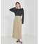 ショートパンツ付きスリットロングスカート