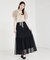 チュールティアードスカート