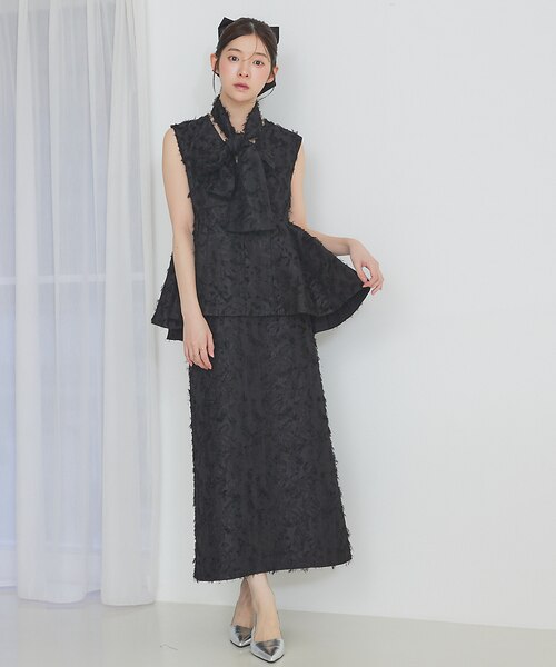 タックペプラムジャガードジレ｜セルフィストの通販｜&mall（アンド