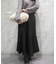 レザーライクサテンマーメイドスカート