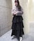アシメティアードスカート