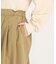 アシンメトリータックフレアパンツ