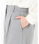 タックストレートパンツ