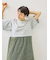 パッチワーク花柄ドッキングワンピース