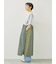 パッチワーク花柄ドッキングワンピース
