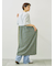 パッチワーク花柄ドッキングワンピース