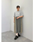 パッチワーク花柄ドッキングワンピース