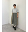 パッチワーク花柄ドッキングワンピース
