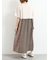 パッチワーク花柄ドッキングワンピース