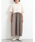 パッチワーク花柄ドッキングワンピース