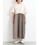 パッチワーク花柄ドッキングワンピース