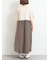 パッチワーク花柄ドッキングワンピース