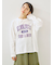 柄アソートフロッキープリントロングTシャツ