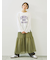 柄アソートフロッキープリントロングTシャツ