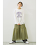 柄アソートフロッキープリントロングTシャツ