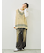 柄アソートフロッキープリントロングTシャツ