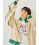 柄アソートフロッキープリントロングTシャツ