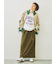 柄アソートフロッキープリントロングTシャツ