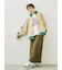 柄アソートフロッキープリントロングTシャツ