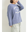柄アソートフロッキープリントロングTシャツ