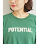 柄アソートフロッキープリントロングTシャツ