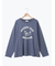 柄アソートフロッキープリントロングTシャツ