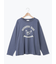 柄アソートフロッキープリントロングTシャツ