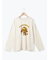 柄アソートフロッキープリントロングTシャツ