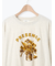 柄アソートフロッキープリントロングTシャツ