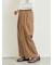 チェック無地アソートタックパンツ