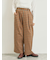 チェック無地アソートタックパンツ