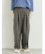 チェック無地アソートタックパンツ