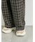 チェック無地アソートタックパンツ
