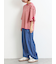マルチボーダー袖スリットリボンTシャツ