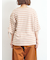 マルチボーダー袖スリットリボンTシャツ