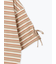 マルチボーダー袖スリットリボンTシャツ