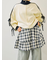 チェック柄フリルティアードミニスカート