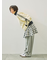 チェック柄フリルティアードミニスカート