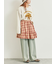 チェック柄フリルティアードミニスカート