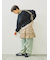 オーバーダイデニムタックパンツ