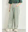オーバーダイデニムタックパンツ