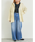 オーバーダイデニムタックパンツ