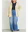 オーバーダイデニムタックパンツ