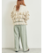 オーバーダイデニムタックパンツ