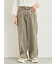 オーバーダイデニムタックパンツ