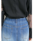オーバーダイデニムタックパンツ