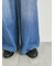 オーバーダイデニムタックパンツ